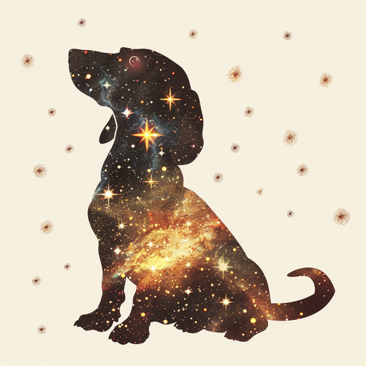 Dachshund Dog galaxy Vinyl Decal Sticker for Car, Laptop, Tumbler and more # F012950