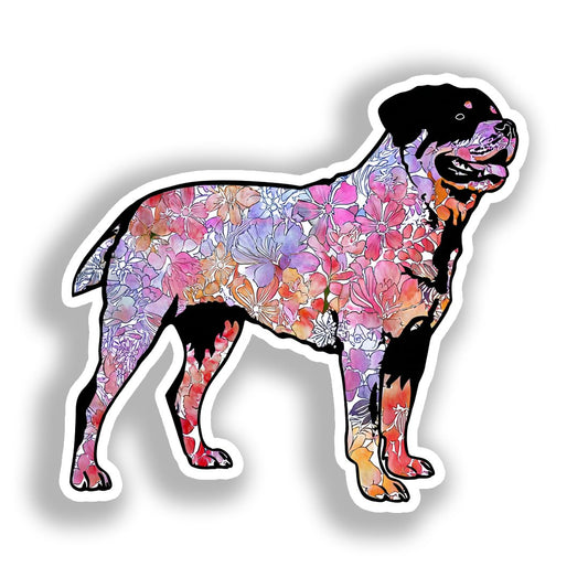 Rottweiler Dog Vinyl Decal Sticker for Car, Laptop, Tumbler and more # A018225-4" x 4"