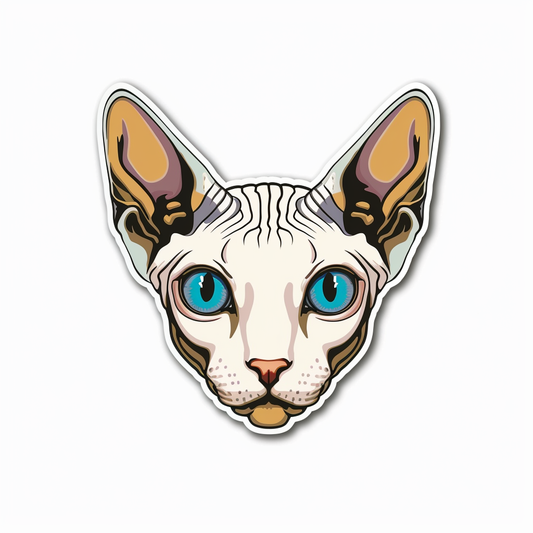 Sphynx Cat Vinyl Decal Sticker for Car, Laptop, Tumbler and more # F07585