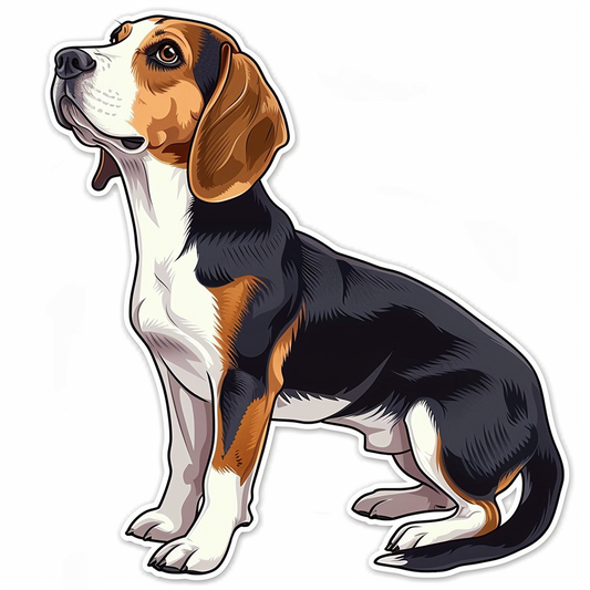 Beagle Dog Vinyl Decal Sticker for Car, Laptop, Tumbler and more # F07487