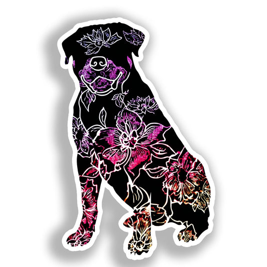 Rottweiler Dog Vinyl Decal Sticker for Car, Laptop, Tumbler and more # A019217-4" x 4"