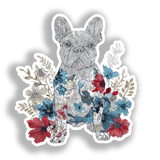 French Bulldog Dog Vinyl Decal Sticker for Car, Laptop, Tumbler and more # A019631-4" x 4"