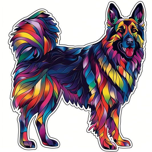 German Shepherd Dog cartoon Vinyl Decal Sticker for Car, Laptop, Tumbler and more # F011536