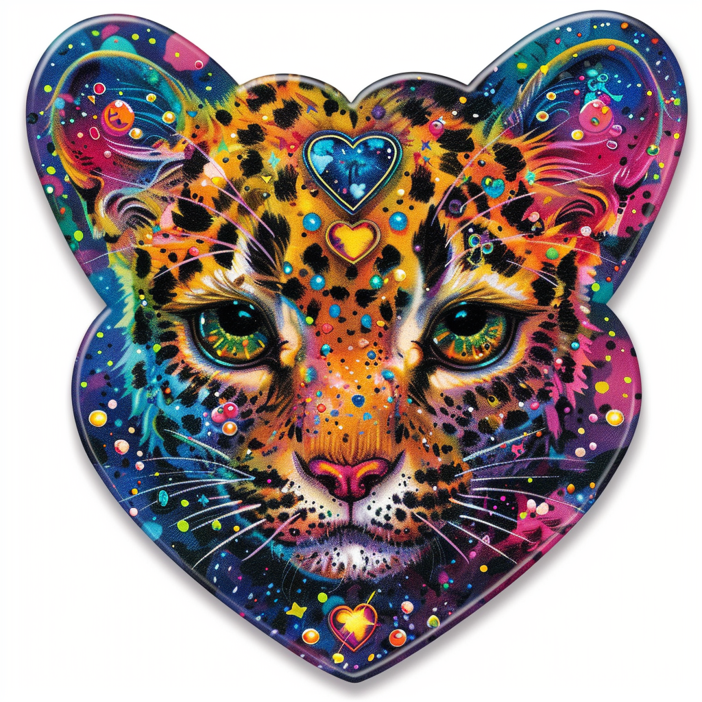 Leopard majestic Expressive surreal Vinyl Decal Sticker for Car, Laptop, Tumbler and more # F022533