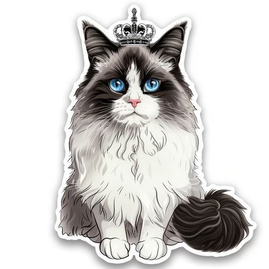 Ragdoll Cat Vinyl Decal Sticker for Car, Laptop, Tumbler and more # F010262