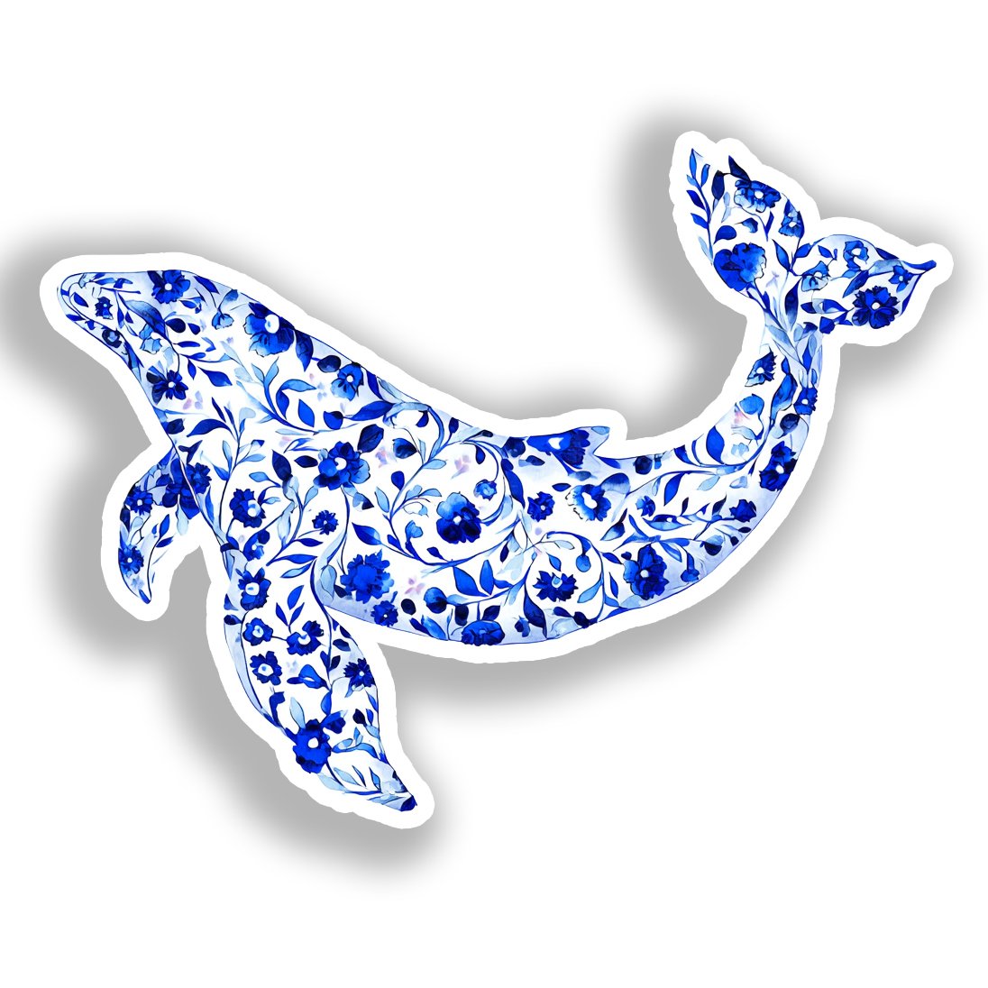 Whale   Vinyl Decal Sticker for Car, Laptop, Tumbler and more # A018397-4" x 4"