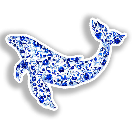 Whale   Vinyl Decal Sticker for Car, Laptop, Tumbler and more # A018397-4" x 4"