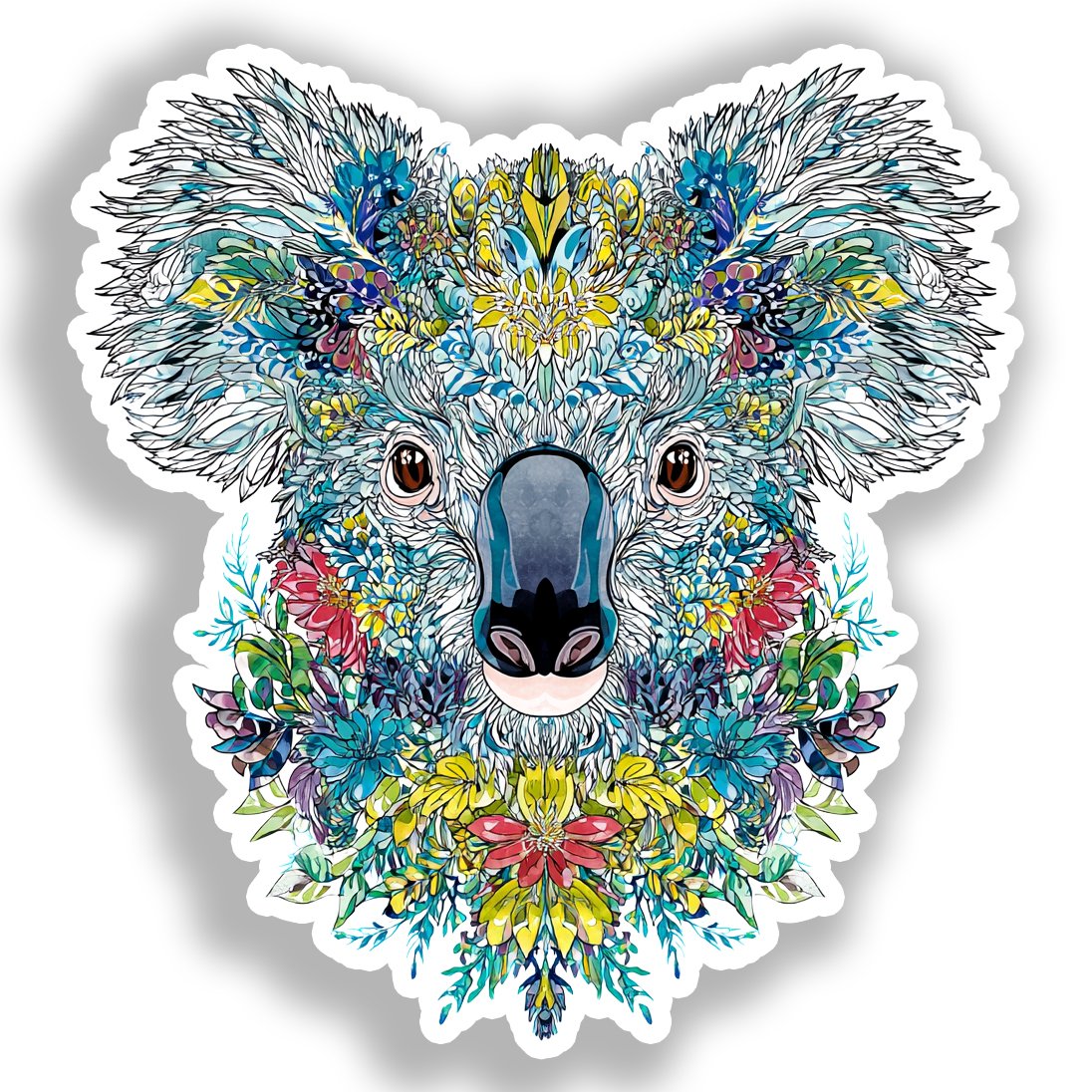 Koala Vinyl Decal Sticker for Car, Laptop, Tumbler and more # A018482-4" x 4"