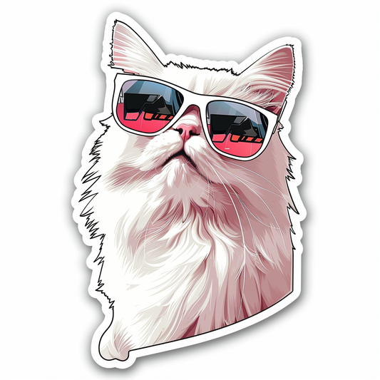 Cat Vinyl Decal Sticker for Car, Laptop, Tumbler and more # F016265-4" x 4"