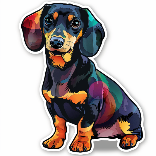 Dachshund Dog Vinyl Decal Sticker for Car, Laptop, Tumbler and more # F013075