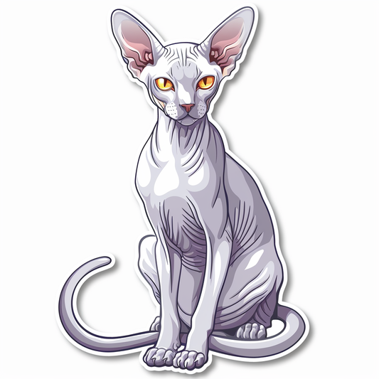 Sphynx cat Vinyl Decal Sticker for Car, Laptop, Tumbler and more # F08032