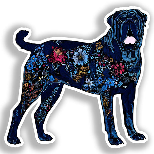 Large Breed Dog Vinyl Decal Sticker for Car, Laptop, Tumbler and more # A019380-4" x 4"