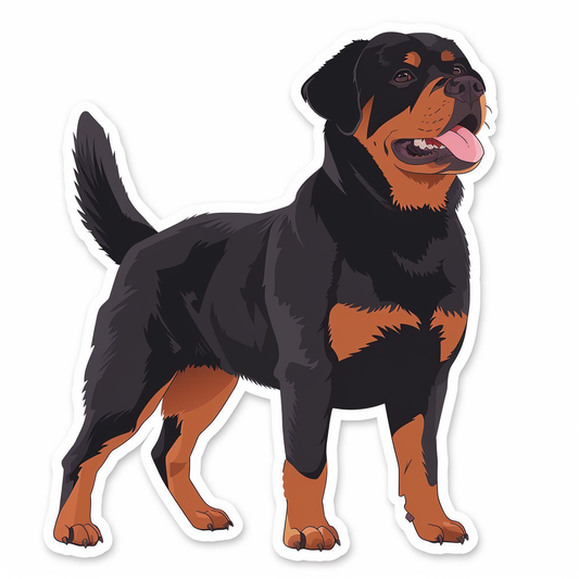 Rottweiler Dog Vinyl Decal Sticker for Car, Laptop, Tumbler and more # F07304
