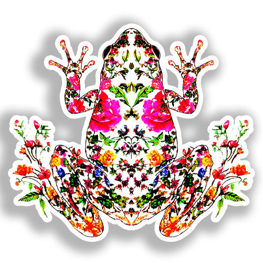 Frog Vinyl Decal Sticker for Car, Laptop, Tumbler and more # A018519-4" x 4"