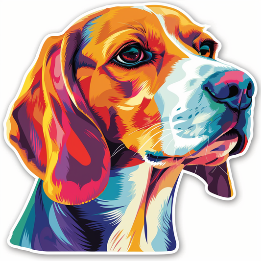 Beagle dog Vinyl Decal Sticker for Car, Laptop, Tumbler and more # F011754