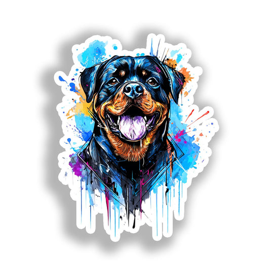 Rottweiler Dog Vinyl Decal Sticker for Car, Laptop, Tumbler and more # A018344-4" x 4"