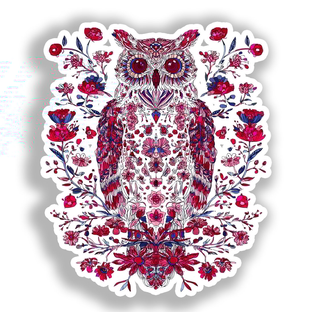 Owl Vinyl Decal Sticker for Car, Laptop, Tumbler and more # A018445-4" x 4"