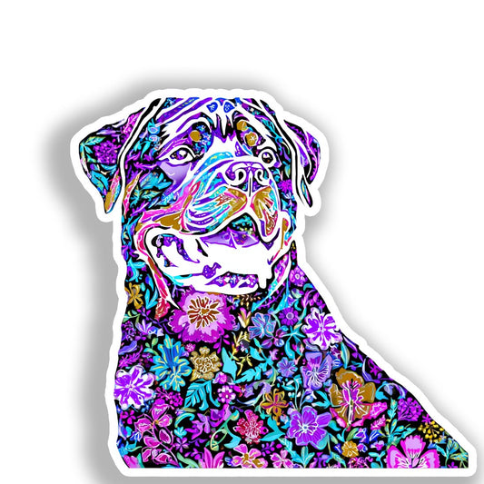 Rottweiler Dog Vinyl Decal Sticker for Car, Laptop, Tumbler and more # A018162-4" x 4"
