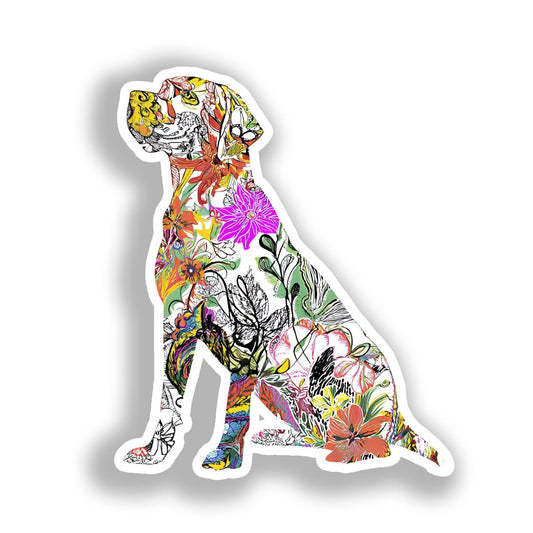 Labrador Retriever Dog Vinyl Decal Sticker for Car, Laptop, Tumbler and more # A019485-4" x 4"