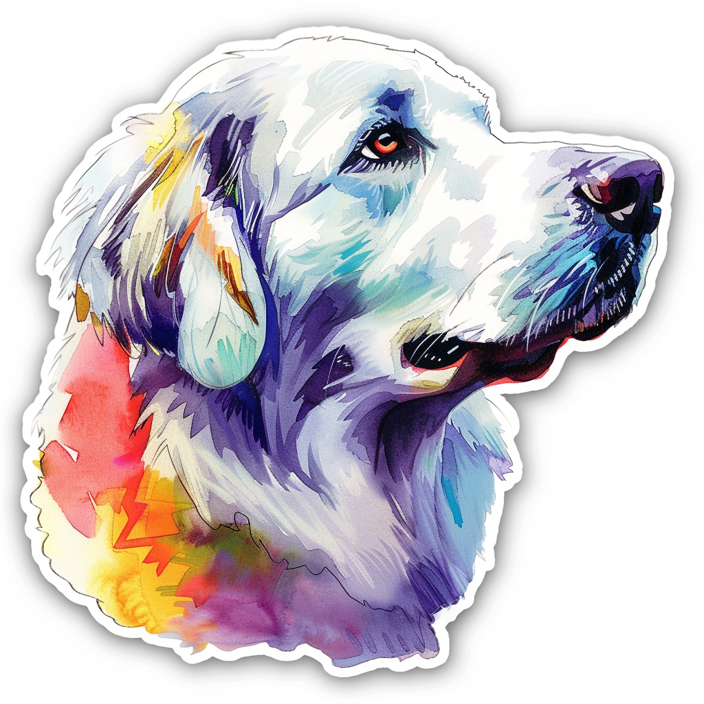 Great Pyrenees dog  Vinyl Decal Sticker for Car, Laptop, Tumbler and more # F023702