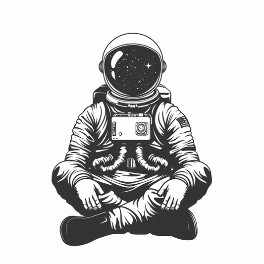 Astronaut majestic Expressive surreal Vinyl Decal Sticker for Car, Laptop, Tumbler and more # F016947