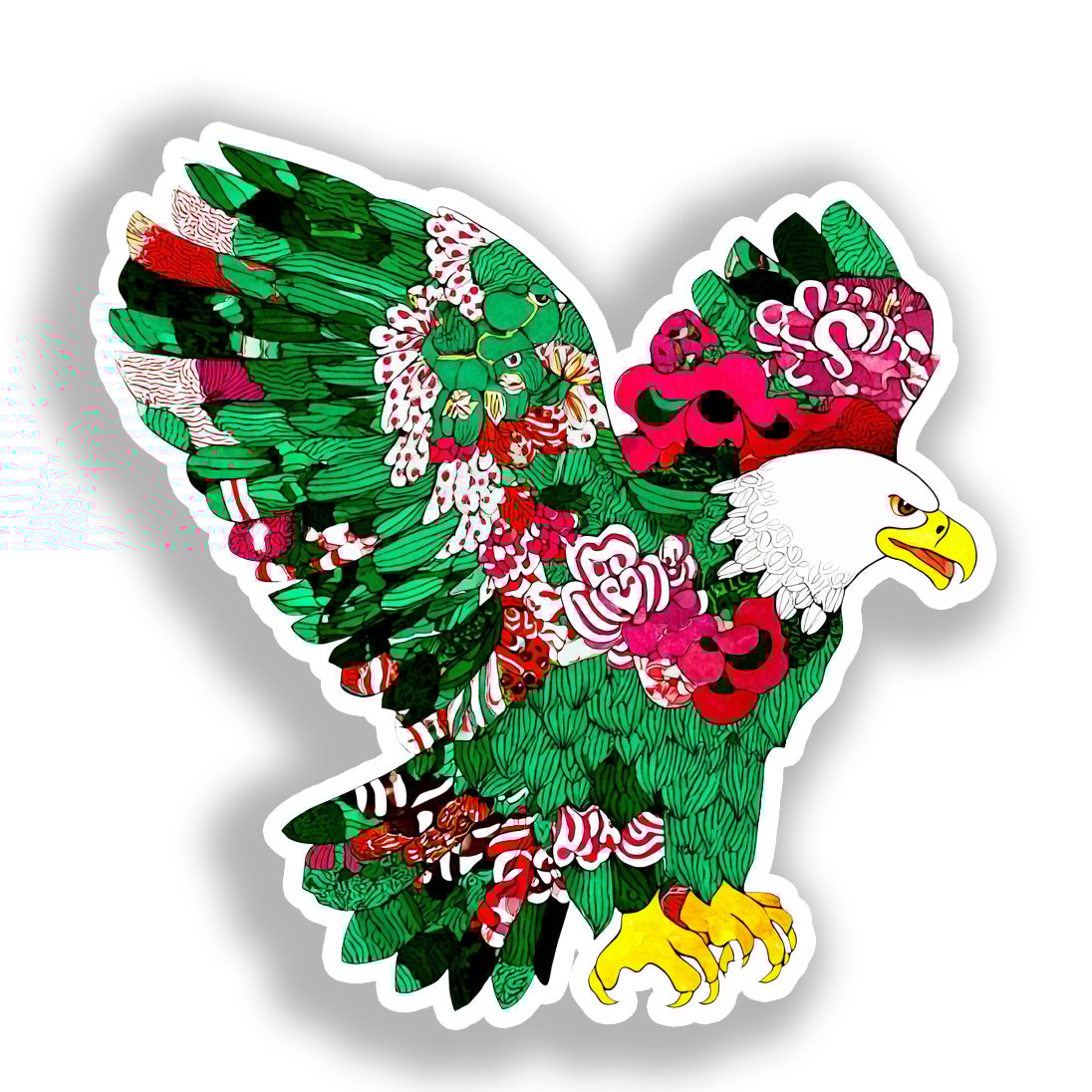 Eagle Vinyl Decal Sticker for Car, Laptop, Tumbler and more # A018531-4" x 4"