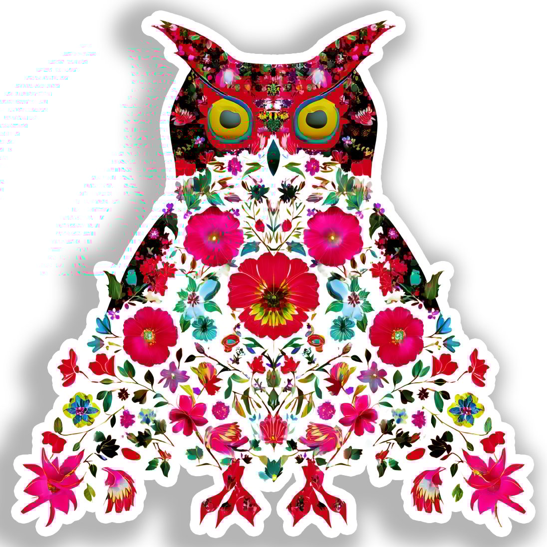 Owl Vinyl Decal Sticker for Car, Laptop, Tumbler and more # A018435-4" x 4"
