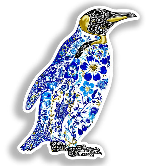 Penguin Vinyl Decal Sticker for Car, Laptop, Tumbler and more # A019086-4" x 4"