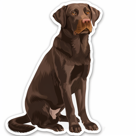 Labrador Retriever Dog Vinyl Decal Sticker for Car, Laptop, Tumbler and more # F07436