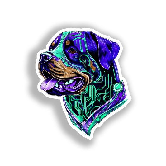 Rottweiler Dog Vinyl Decal Sticker for Car, Laptop, Tumbler and more # A018324-4" x 4"