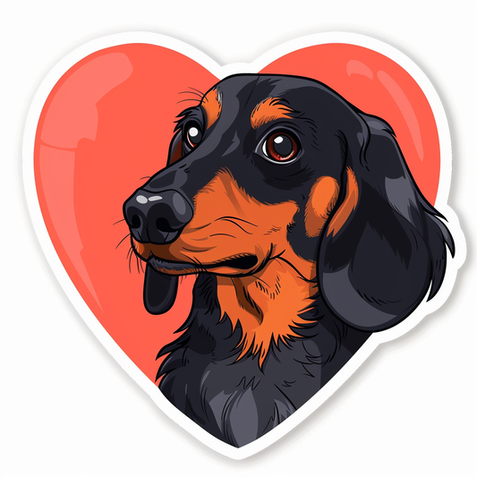 Dachshund Dog Vinyl Decal Sticker for Car, Laptop, Tumbler and more # F012699