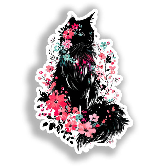 Norwegian Forest Cat Vinyl Decal Sticker for Car, Laptop, Tumbler and more # A019329-4" x 4"