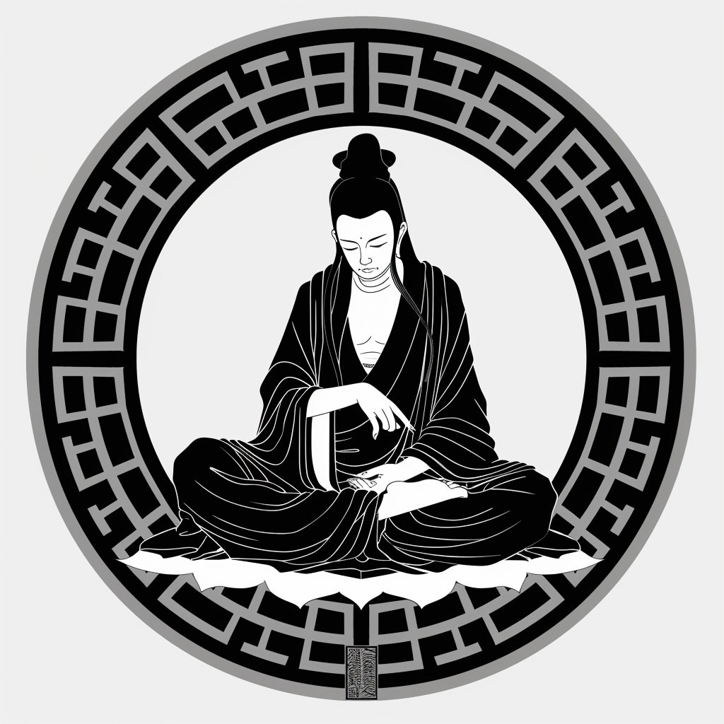 Sticker of a Buddha majestic Expressive surreal Vinyl Decal Sticker for Car, Laptop, Tumbler and more # F016929