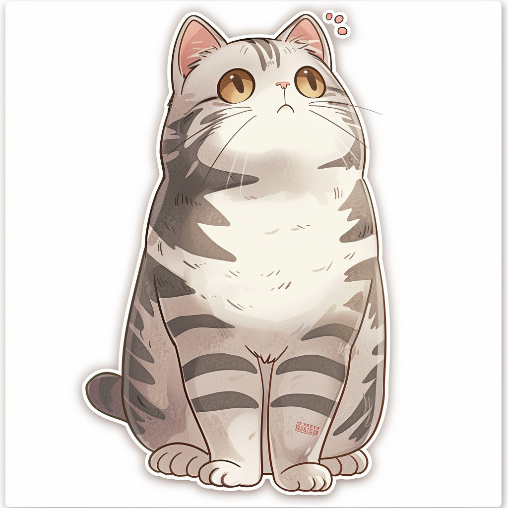 American Shorthair Cat majestic Expressive surreal Vinyl Decal Sticker for Car, Laptop, Tumbler and more # F018682