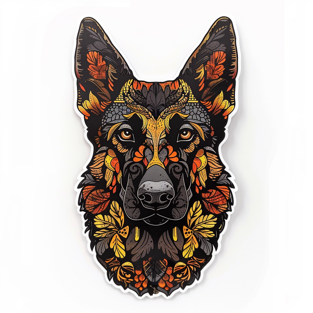 German Shepherd Dog Vinyl Decal Sticker for Car, Laptop, Tumbler and more # F07657