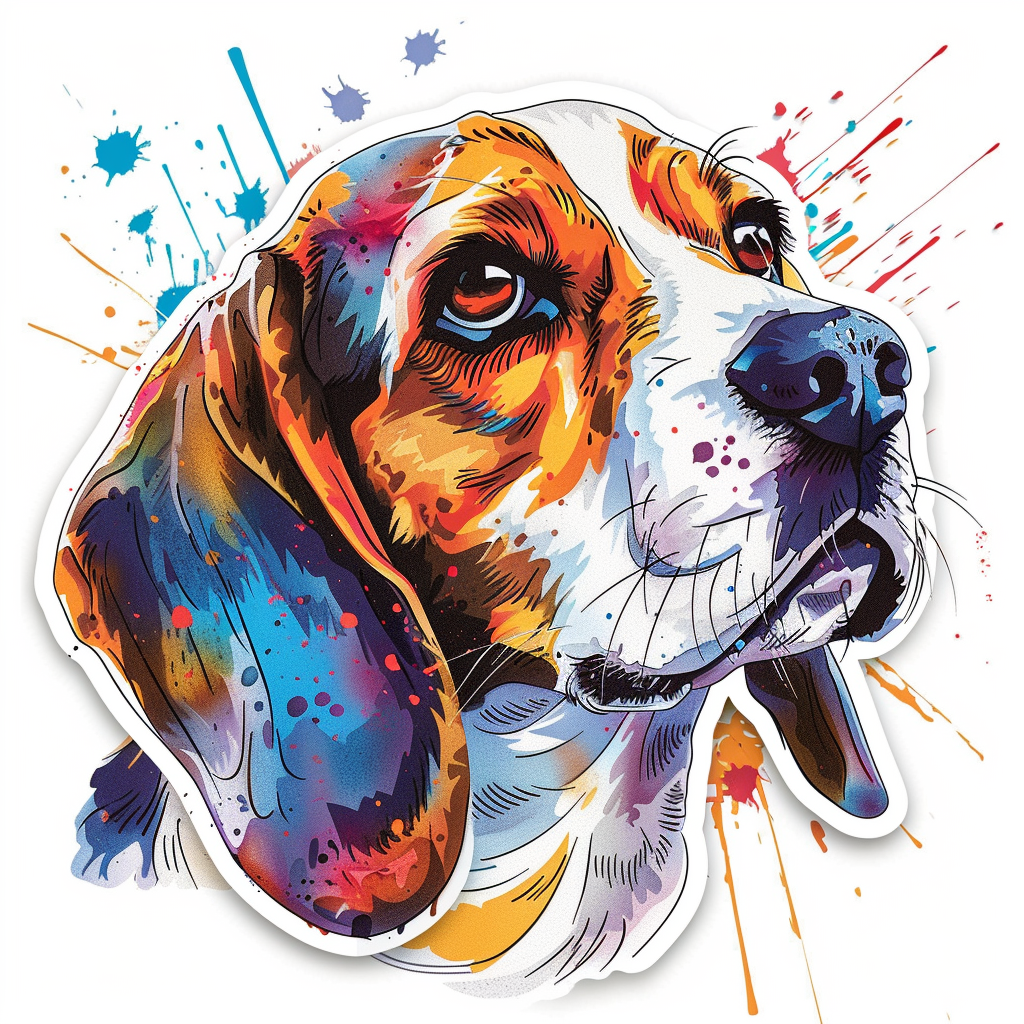 Beagle dog Vinyl Decal Sticker for Car, Laptop, Tumbler and more # F011978