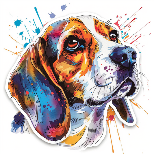 Beagle dog Vinyl Decal Sticker for Car, Laptop, Tumbler and more # F011978