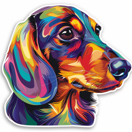 Dachshund Dog Vinyl Decal Sticker for Car, Laptop, Tumbler and more # F013057