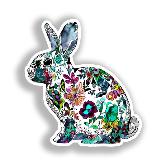 Rabbit   Vinyl Decal Sticker for Car, Laptop, Tumbler and more # A018420-4" x 4"