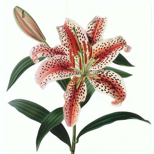 Lily flower majestic Expressive surreal Vinyl Decal Sticker for Car, Laptop, Tumbler and more # F023211