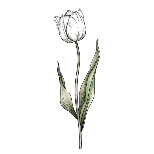 Sticker of a Tulip flower Vinyl Decal Sticker for Car, Laptop, Tumbler and more # F023437