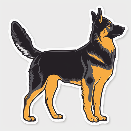 German Shepherd Dog Vinyl Decal Sticker for Car, Laptop, Tumbler and more # F07200