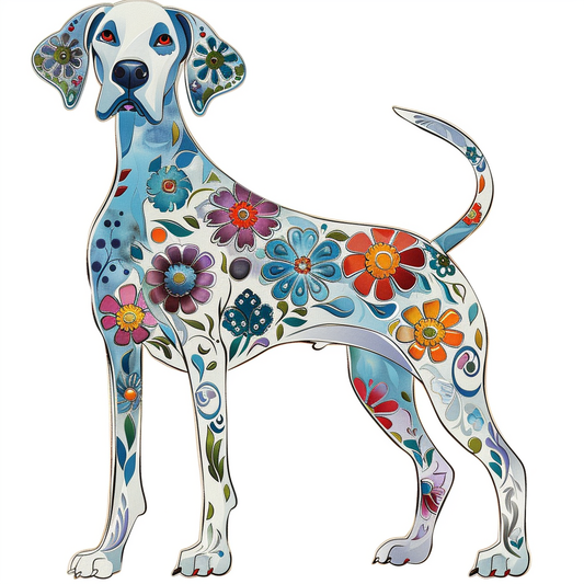 Adorable Great Dane Dog Expressive surreal Vinyl Decal Sticker for Car, Laptop, Tumbler and more # F017860