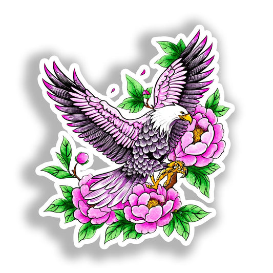 Eagle Vinyl Decal Sticker for Car, Laptop, Tumbler and more # A019128-4" x 4"