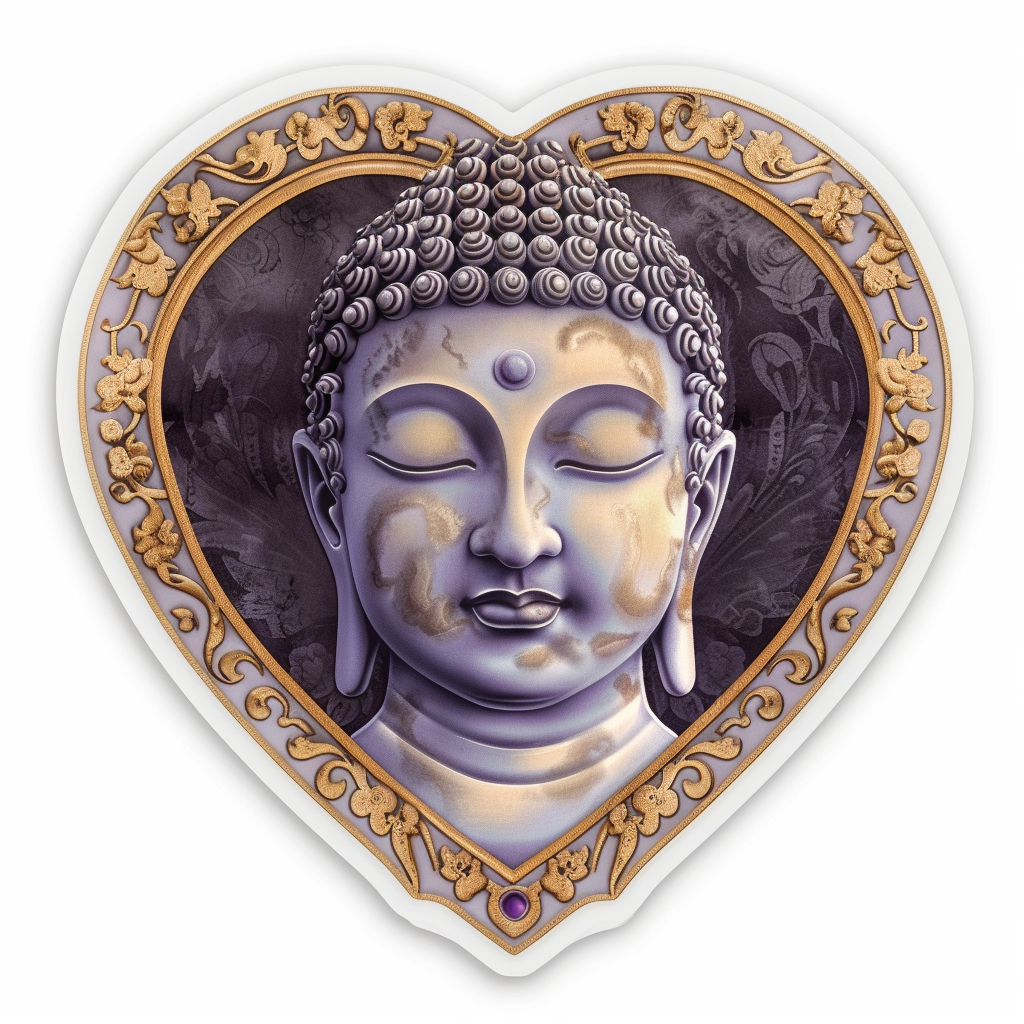 Buddha majestic Expressive surreal Vinyl Decal Sticker for Car, Laptop, Tumbler and more # F016980