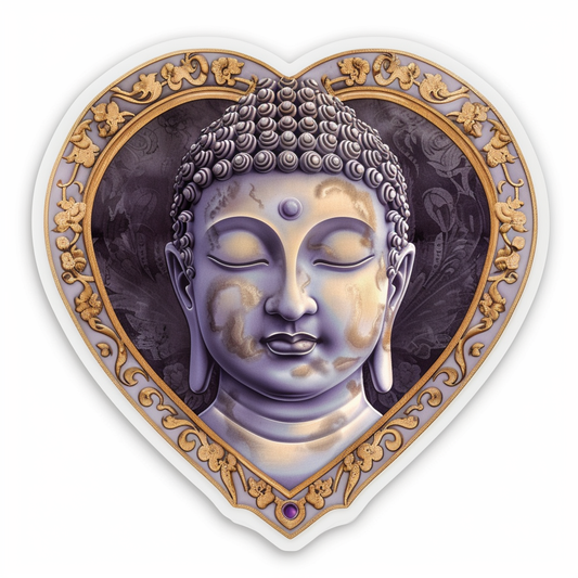 Buddha majestic Expressive surreal Vinyl Decal Sticker for Car, Laptop, Tumbler and more # F016980