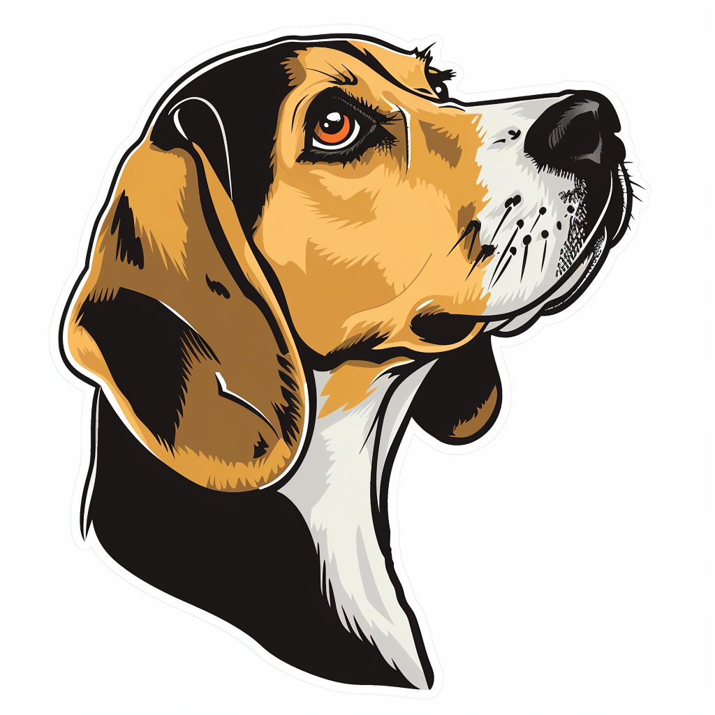 Beagle dog Vinyl Decal Sticker for Car, Laptop, Tumbler and more # F012050