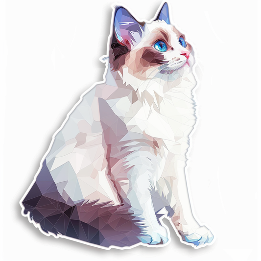 Ragdoll cat Vinyl Decal Sticker for Car, Laptop, Tumbler and more # F07779