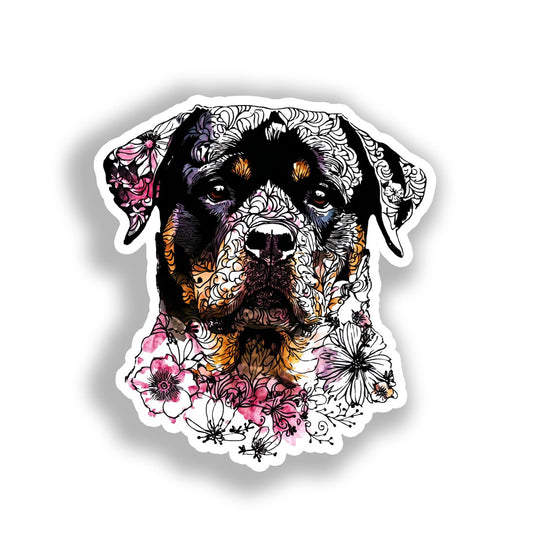 Rottweiler Dog Vinyl Decal Sticker for Car, Laptop, Tumbler and more # A018270-4" x 4"
