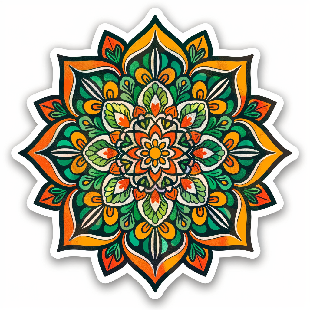 Mandala Vinyl Decal Sticker for Car, Laptop, Tumbler and more # F08135